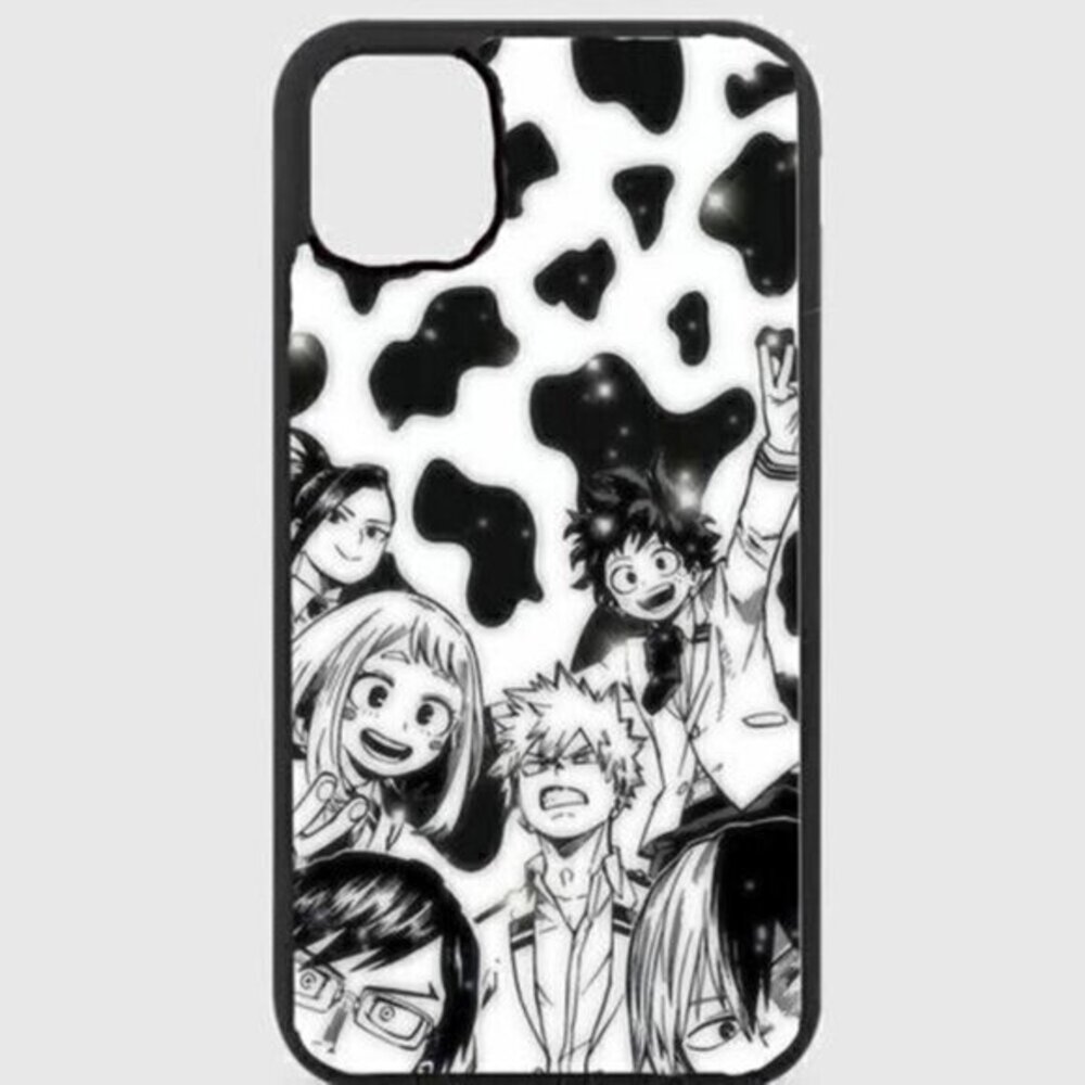 My hero academia cow print phone case